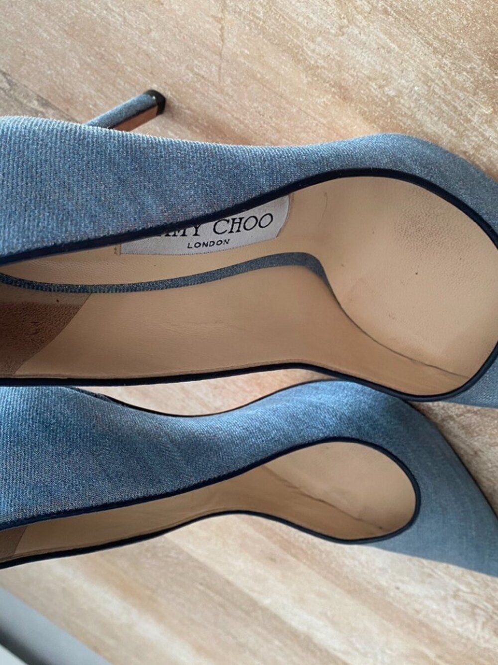 Jimmy Choo Shoes 'Romy' Washed Denim - Picture 4 of 6